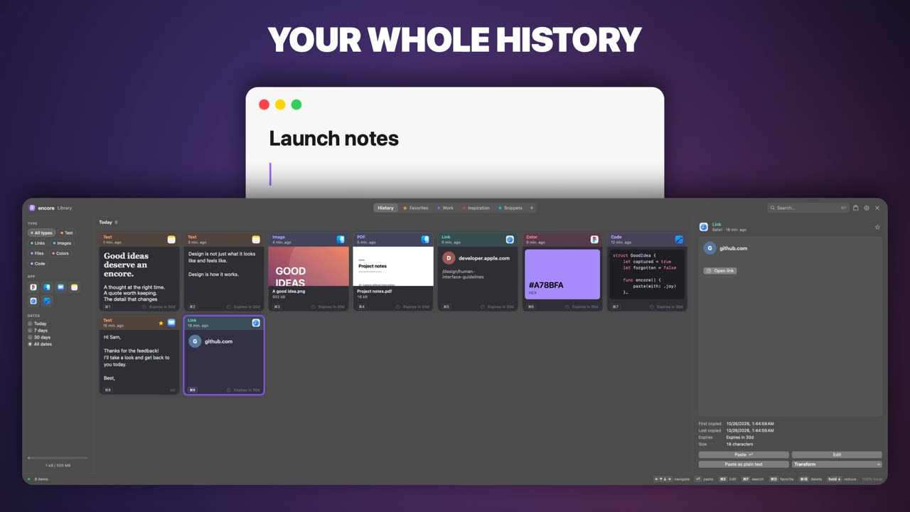 After my paid clipboard manager went subscription, I built a free, open-source one for the Mac
